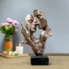 Modern Abstract Resin Couple Sculpture Romantic Kiss Statue, Ideal Wedding, Anniversary & Home Tabletop Decor