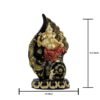 Ganesha Statue Sitting on a Mouse - Black and Gold Decorative Figurine for Home & Office - Hindu God of Wisdom and Prosperity - Perfect for Diwali and Ganesh Chaturthi