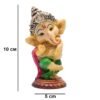 Handcrafted Lord Ganesha Tea Light Candle Holder Metal Resin Puja & Diwali Home Decor, Religious Statue Showpiece, Good Luck Gift for Temple, Office & Living Room