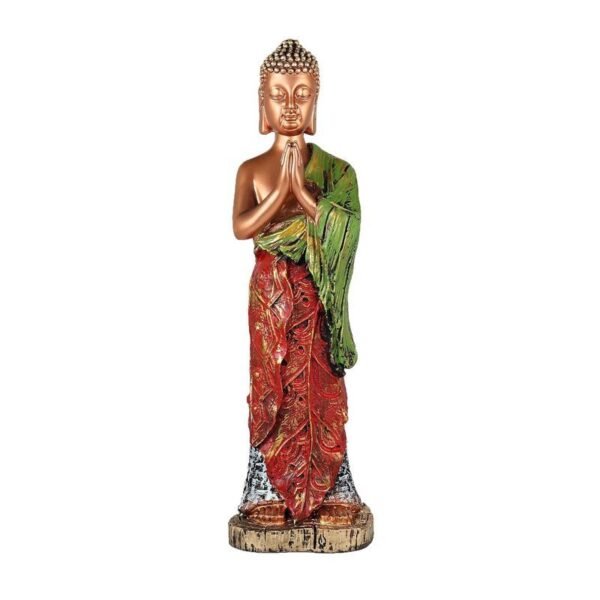 Decorative Buddha Showpiece for Living Room, Bedroom, Office Desk, Cabinets Decor Diwali Decoration Item for Home Decor (14.5 * 4In)