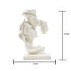 Romantic Couple Under Umbrella Sculpture HandPainted Resin Love Statue, Anniversary & Valentines Day Gift for Home decor