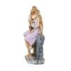 Romantic Couple Sitting on Bench Resin Sculpture HandPainted Love Statue, Anniversary & Valentines Day Gift for Home Decor