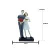 Handmade Ceramic Couple Sculpture - Unique Home Decor for Living Room or Office