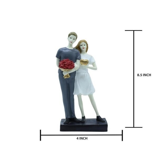 Handmade Ceramic Couple Sculpture - Unique Home Decor for Living Room or Office
