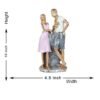 Golden Couple Statue, Romantic Decorative Figurine for Home, Gift for Couples - Wedding Decoration