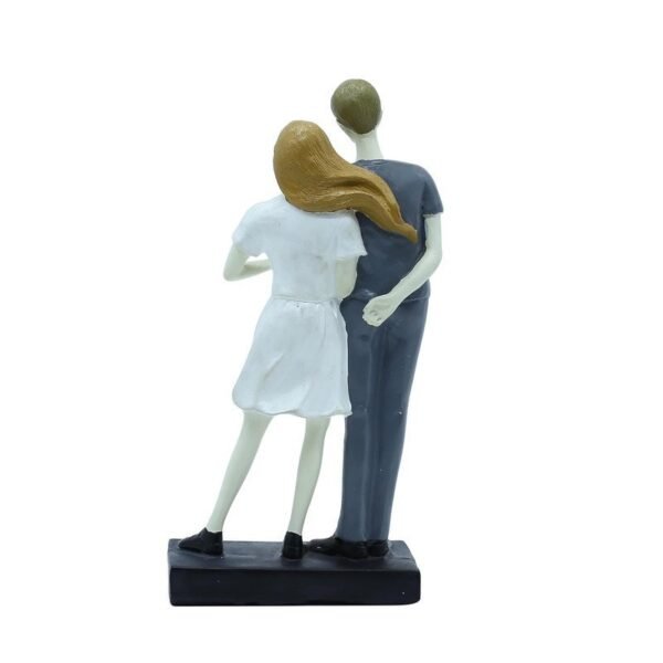 Handmade Ceramic Couple Sculpture - Unique Home Decor for Living Room or Office