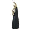 Golden Mummy Statue - Egyptian Mummy Figurine - Black Base - Home Decor