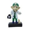 Doctor Ganesha Idol Lord Ganpati Statue in Doctor Avatar with Mouse Polyresin Showpiece for Home, Clinic, Hospital, Gift for Doctors 8 Inch