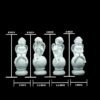 White Angel Figurine Set of 4, Decorative Garden Statues, 8 Inch Height, 3-3.5 Inch Width