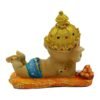 Cute Baby Ganesha Idol Reading Book | 5.5 Inch Colorful Polyresin Ganpati Statue for Home Decor, Study Table, Kids Room & Gift | Decorative Bal Ganesha Murti