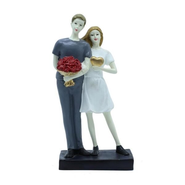 Handmade Ceramic Couple Sculpture - Unique Home Decor for Living Room or Office