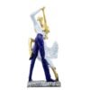 Stunning Dancer Statue with Gold Accents - Perfect for Living Room Decor