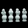 White Angel Figurine Set of 4, Decorative Garden Statues, 8 Inch Height, 3-3.5 Inch Width