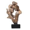 Modern Abstract Resin Couple Sculpture Romantic Kiss Statue, Ideal Wedding, Anniversary & Home Tabletop Decor