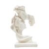 Romantic Couple Under Umbrella Sculpture HandPainted Resin Love Statue, Anniversary & Valentines Day Gift for Home decor