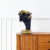 Elegant Black and Gold Horse Sculpture for Home Decor - Luxurious Art Piece