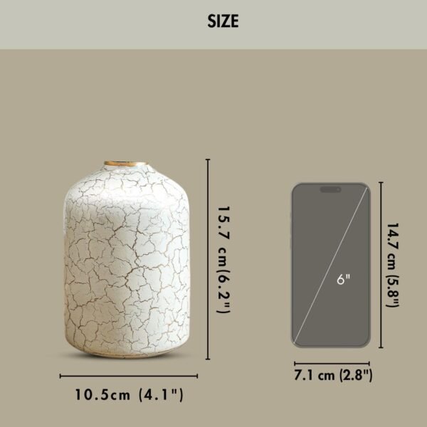 Metal Flower Vase for Home Decor Bedroom Living Room | Table Decorative Item for Festivals