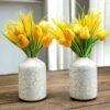 Metal Flower Vase for Home Decor Bedroom Living Room | Table Decorative Item for Festivals