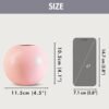 Metal Ball Round Vase for Home Decor | Table Decorative Item for Bedroom Living Room Office Wedding | Best Gift for Birthday Anniversary Festival | Pink
