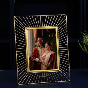 811UUbdh6gL._SL1500_.jpg Golden Sunbeam Designer Rectangular Photo Tabletop Frame | Best Gift For Home Decor, Birthday, Anniversary, Valentine'S Day