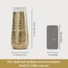 Arrow Engrave Metal Cylindrical Vase for Living Room, Decoratives for Indoor Home Decor Office Decor Balcony, Best Gift for Birthday Anniversary Festival, Golden 1 Large Pcs(Flower not Included)