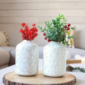 Metal Flower Vase for Home Decor Bedroom Living Room | Table Decorative Item for Festivals