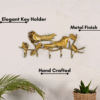 Metal 2 Bird Key Holder | Handcrafted Decorative Wall Key Hanger | Artistic Home & Entryway Wall Decor Organizer