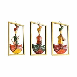 Decorative Multicolor Metal Sardar Frame | Handcrafted Individual Wall Art for Home Decor