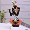 dsc-2222-500x500-1.jpg Metal Decorative Black Krishna T Lite Holder | Handcrafted Tea Light Candle Stand for Home Temple & Festival D?cor
