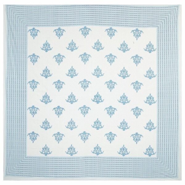 Jaipuri 100% Cotton King / Double Bedsheet ? Traditional Rajasthani Block?Print Floral Design ? Soft & Breathable Home Bedding