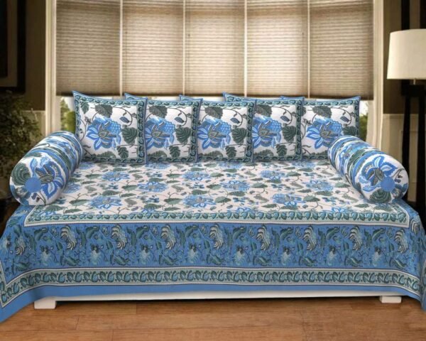 Premium Cotton Double Bedsheet Set ? Elegant Floral Pattern With 2 Pillow Covers, Soft & Durable Home Bedding