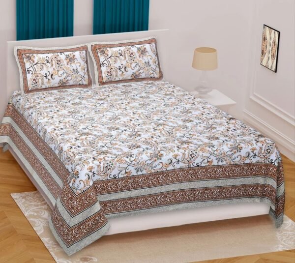 King Size Cotton Double Bedsheet ? Premium Soft & Comfortable Home Bedding