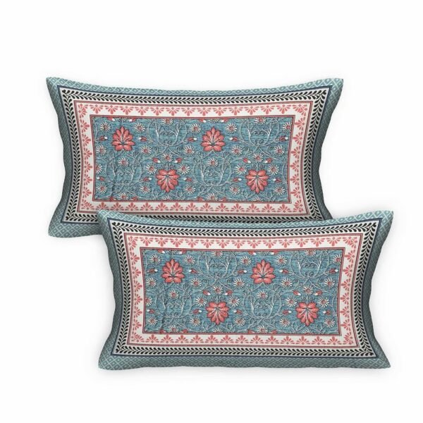 Rajasthani Printed Cotton King Size Bedsheet ? 100% Soft Breathable Indian Bed Sheet, Traditional Ethnic Design