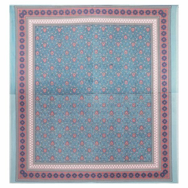 Rajasthani Printed Cotton King Size Bedsheet ? 100% Soft Breathable Indian Bed Sheet, Traditional Ethnic Design