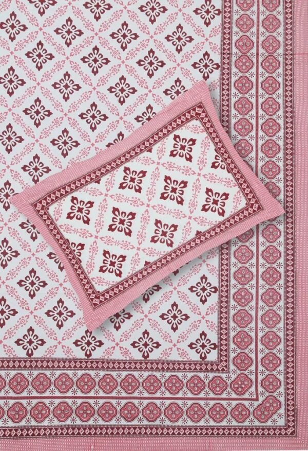 Jaipuri Printed Cotton King Size Bedsheet ? Soft, Breathable, Double Bed Sheet for Bedroom Decor