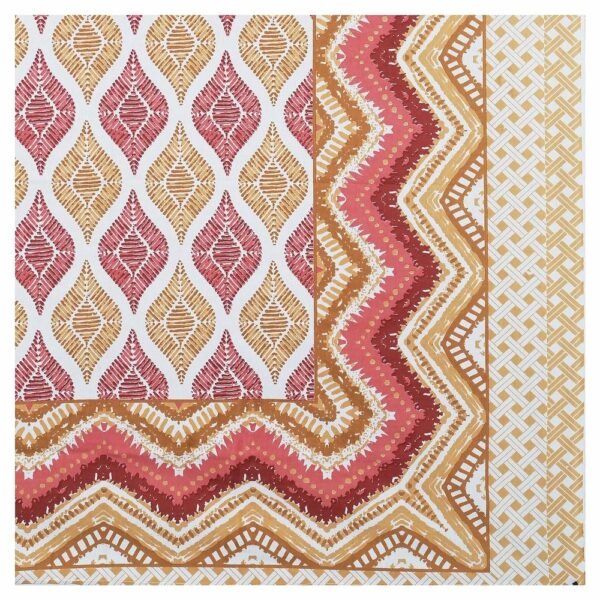 Super King Size 100% Cotton Jaipuri Bedsheet ? Traditional Rajasthani Block?Print, Soft & Breathable Bed Linen