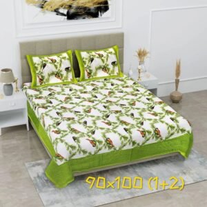 Jaipuri King Size Cotton Double Bedsheet ? 100% Pure Cotton, Traditional Rajasthani Hand?Block Print, Soft & Breathable Bed Linen