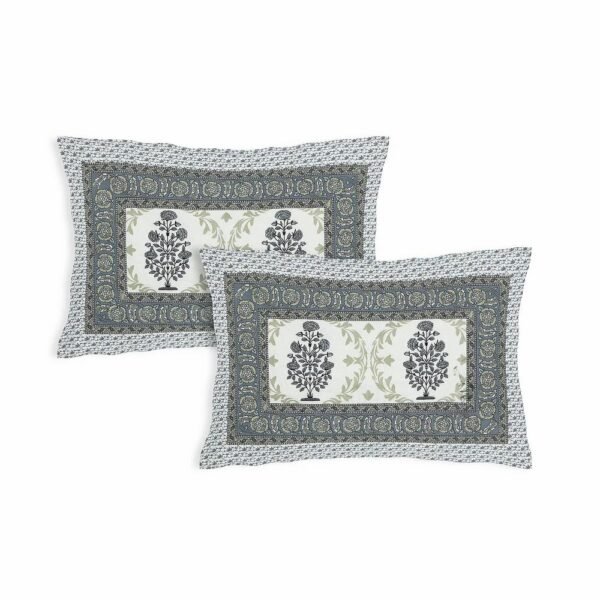 Jaipuri Super King Size Cotton Bedsheet 108????108? ? Authentic Rajasthani Block Print, 100% Pure Cotton, Breathable & Durable