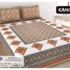100% Cotton Printed Double Bedsheet Set with 2 Pillow Covers ? Soft, Breathable Ethnic Design Bed Linen