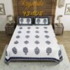 Premium King Size Cotton Bedsheet | Soft & Breathable Double Bed Sheet with 2 Pillow Covers | Elegant Printed Design