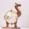 1-1000x1000-2.jpg Elegant Metal Camel Globe for Table Decor | Artistic Handcrafted Home Decoration Piece | Antique Finish Showpiece for Living Room & Office