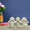Three Wise Monkeys Statue - Hear No Evil, See No Evil, Speak No Evil - Decorative Figurine for Home & Office