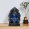 Decorative Ganesha Statue - Blue & Silver - Handcrafted - Home & Office Decor - Ganesh Chaturthi Gift