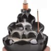1-36-2.jpg Black Ceramic Waterfall Backflow Incense Burner Lotus Leaf Design, Aromatherapy Incense Cone Holder for Home, Yoga & Meditation decor