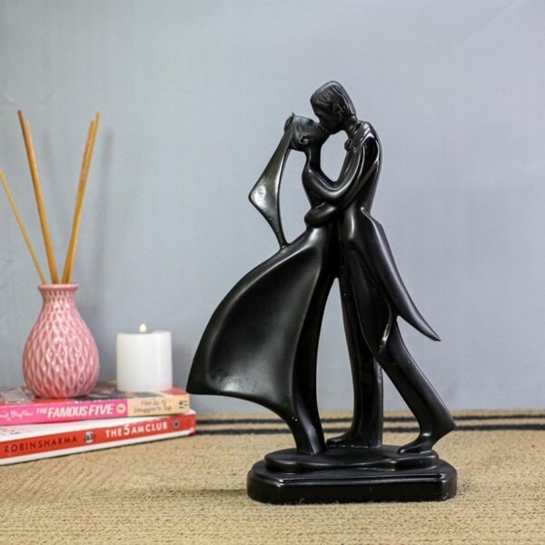Romantic Couple Statue - Black Dancer Figurine for Home Decor, Valentine's Day Gift, Anniversary Decoration