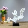 Abstract Couple Sculpture Resin Figurine Modern Love Statue for Home Decor, Anniversary Valentine's Day Gift