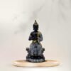 1-5-1.jpg Buddha Sculpture Home Decor, Black and Gold Mosaic Design, 26.7 cm x 12.7 cm,Resin Mindfulness Figurine in Black & Gold, Meditation Statue for Living Room, Desk & Spiritual Gift
