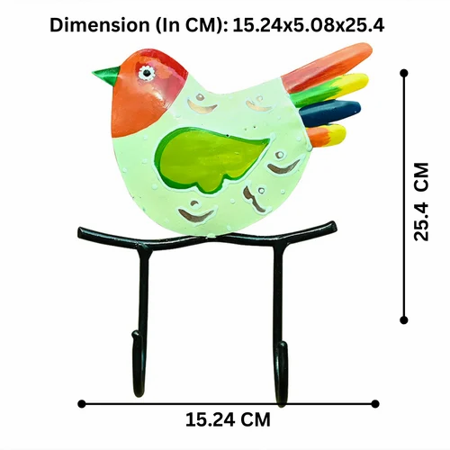 1-500x500-7.png Beautiful Metal Single Bird Key Holder for Wall Decor | Handcrafted Decorative Key Hanger | Stylish Home Entryway Organizer