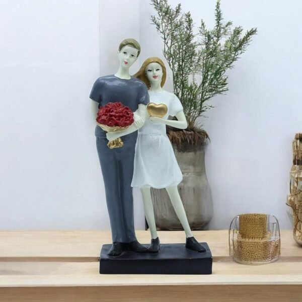 1-59-1.jpg Handmade Ceramic Couple Sculpture - Unique Home Decor for Living Room or Office