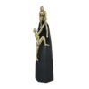 Golden Mummy Statue - Egyptian Mummy Figurine - Black Base - Home Decor